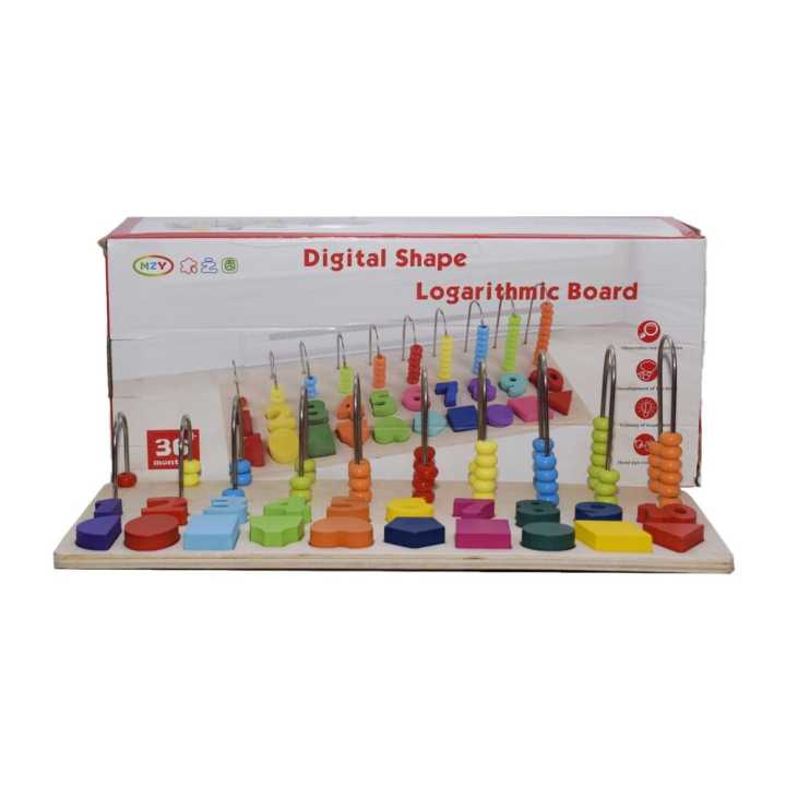 Kids Toy Puzzle Alphabet Number Counting Digital Shape Logarithmic ...