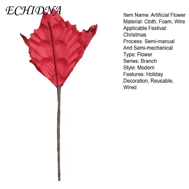 Durable%20Artificial%20Flowers%20for%20Christmas%20Sparkling%20Christmas%20Glitter%20Artificial%20Flower%20Red%20Golden%20White%20Holiday%20Decoration%20Reusable%20Wired%20Xmas%20Tree%20Wreath%20Fake%20Flower%20Party%20Supplies%20Artificial%20-%20Image%204