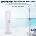 L8 USB Macaron Color Face Steamer Small Size Rechargeable Beauty Instruments Hand-held Facial Humidifier for Travel. 