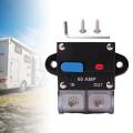 Circuit Breaker with Manual Reset Switch for Large Current Thermal Trip 60A. 