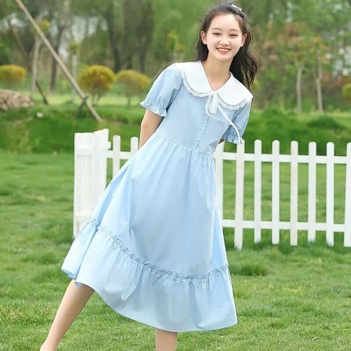 New%20Fashion%202023%20Summer%20Girls%20Dress%20Kids%20School%20Students%20High%20School%20Casual%20Dresses%20Princess%20Children%20Clothes%20Teenage%20Clothes%205%206%208%2010%2012%2014%20Years%20-%20Image%203