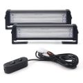 RGB LED light bar Vip Light Pair Strobe Flasher Warning Warning Light (Blue, Red) 2 Light Bar Light Stripe. 