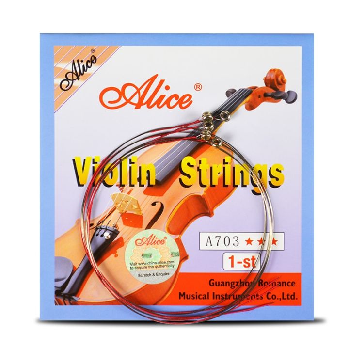 E1st/ A2nd/ D3rd/ G4th separate (loose)Violin String Stainless Steel Violin Strings Alice Violin String E 1st A2nd D3rd G4th  Nickel Alloy Chromium Wound Violin Parts Accessories