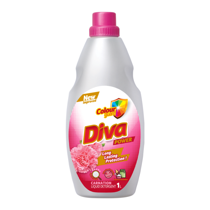 Diva Powder Carnation Liquid Detergent 1L