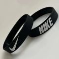 Black & White Mix Color Free Size Stretchable Silicone Wristband Bracelet For Men Events Party Sports & Daily Wear. 