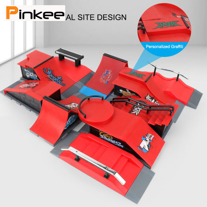 Skateboard%20Ramp%20Parts%20for%20Tech%20Decks%20Fingerboard%20Finger%20skateboard%20Parks%20Gift%20For%20Kids%20-%20Image%204