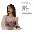 Muses Mall High Quality Bra Gathered Bra Wireless Anti-snagging See-through Mesh Padded Push-up Back Closure Daily Wear Sport Bra. 