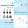 10 Pieces Airbrush Nozzle Needle Nozzle Cap Kit with Wrench Airbrush Replacement Parts for Airbrush Sprayer Accessories. 