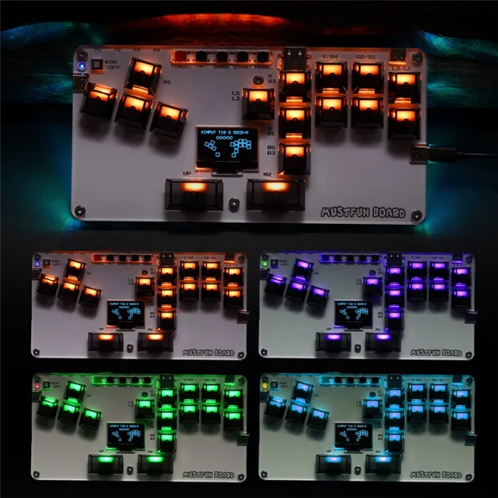 MustFun%20Controller%20Mini%20Leverless%20Arcade%20Stick%20Controller%20for%20PC///Switch%20and%20Fightstick%20Arcade%20Games%20White%20-%20Image%208