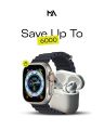 Smart Watch H29 Ultra 7in1 Best Quality with premium build With Airpods. 