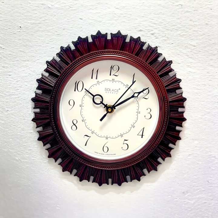 Solace%20quartz%20wall%20clock%20brown%20colure%20Wall%20Clock%20-%20%205779%2024cm%20made%20in%20india%20-%20Image%205