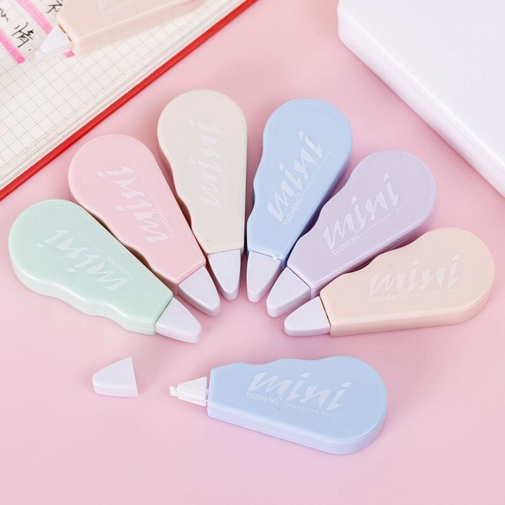 【HOT】 6Pcs/Set Cute Macaron Color Correction Tape,Instant Corrections White Out Correction Tape For School, Office, Crafting Supplies