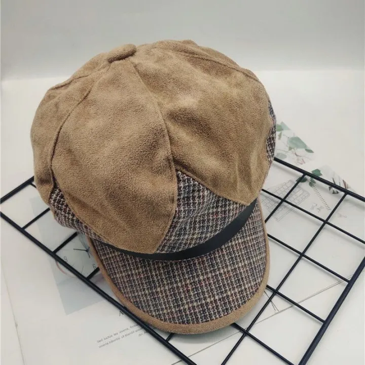 Spring%20and%20Summer%20Octagonal%20Cap%20Women's%20British%20Retro%20Korean%20Type%20Internet%20Celebrity%20Flat-Top%20Cap%20Fashion%20All-Matching%20Japanese%20Painter%20Newsboy%20Cap%20-%20Image%207