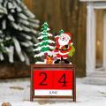 2024 Desk Calendar Wooden Christmas Countdown Calendar Christmas Decoration Supplies Desk Calendar 2023-2024 Advent Calendar Party Supplies Christmas Countdown Decorations Christmas Ornamentsdesk Calendar Calendar Christmas Gifts. 