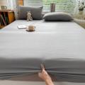 100% Cotton Fitted Bed Sheet With 360 Elastic Band Bedsheet Bedspread for Single Double King Queen Size Mattress Protector Cover. 