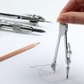 Metal Compasses Set For Drawing Engineering Circle Design Instrument Tool Office School Student Drafting With Box Pencil Lead. 