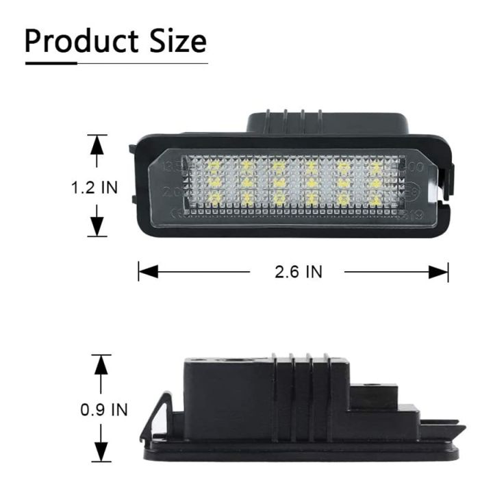 Kqueebee%20LED%20Licence%20Plate%20Lights%20Lamps%20for%20987%20981%20982%20958%2092A%20911%20991%20996%20997%20Turbo%20980%20-%20Image%202