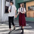 Class Uniform Set Junior High School Student Uniforms in Summer College Style ins Korean Style British Style High School Student Opening Ceremony Costume. 