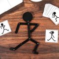 Kids Montessori Educational Wooden Stick Men Puzzle Game Kids Hand Skill Fine Motor Training Assemble Toys For Baby Imagination. 
