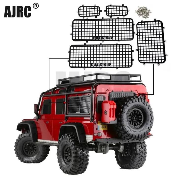 Reading WritingFor Trax Trx4 Defender 82056-4 Metal Window Mesh Protective Net 1/10 Rc Crawler CarWooden Toys