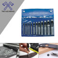 Hollow Leather Hole Punch Set - 12pcs - 1/8"-3/4" - Imperial-Inches. 