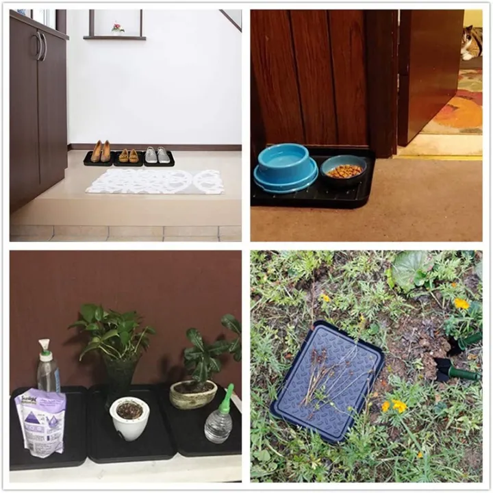 (VDZI)%203PCS%20Boot%20Tray%20Heavy%20Duty%20Shoe%20Mat%20Trays,Storage%20Tray,Dog%20Bowl%20or%20Cat%20Bowl%20Mats%20Trap%20Mud%20to%20Protect%20Floor%2013.7X10.8%20Inch%20-%20Image%204