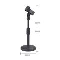 Mini Foldable Desk Microphone Stand Adjustable Microphone Bracket Support Mount Holder Mic Microphone Bracket Support. 