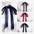 Fashion Thin Satin Bow Tie Vintage JK Fancy Necktie Knot Shirt Accessory Elegant Ribbon. 