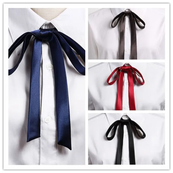 Fashion%20Thin%20Satin%20Bow%20Tie%20Vintage%20JK%20Fancy%20Necktie%20Knot%20Shirt%20Accessory%20Elegant%20Ribbon%20-%20Image%204