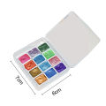 Metallic Watercolors Vibrant 12-color Metallic Watercolor Paint Set for Stunning Pearlescent Effects Ideal for Artists. 