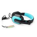 Canleen CT-770 Gaming Stereo Headphone 3.5mm Jack Wired With Mic High-Quality Bass Sound Comfortable Wearing Ear Cushion Durable Blue On-Ear Gaming Headphone. 