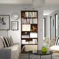 VTEC FURNITURE Modern 6 Tier Open Bookcase and Bookshelf / Freestanding Display Storage Shelves Tall Bookshelf Bookcase for Bedroom / Living Room and Office. 