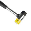 Double Face Soft Touch Hammer Black Plastic Coated Grip Double Head Rubber Hammer Handheld Tool DIY Tool For Leather crafters Guitar Luthiers. 