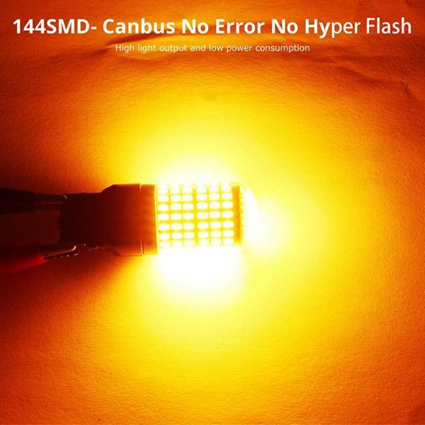 QUANBU%204%20Pcs%20Led%20Light:%202%20Pcs%20T20%207440%20W21W%20Wy21W%20144-Smd%20Reverse%20Light%20Led%20Bulbs%20&%202%20Pcs%20No%20Hyper%20Flash%201156%20Car%20Led%20Light%20-%20Image%206
