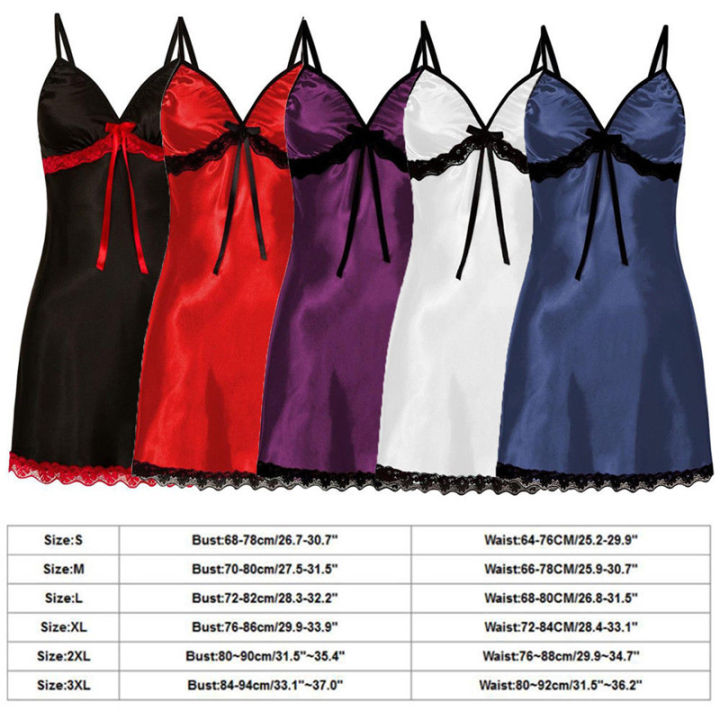 Porno%20Sleep%20Dress%20Women%20Lace%20Silk%20Satin%20Nightdress%20Sleeveless%20Nighties%20V-neck%20Nightgown%20Plus%20Size%203XL%20Sleepwear%20Nightwear%20-%20Image%206