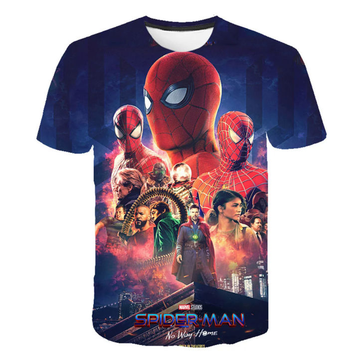 New%20Marvel%20Spiderman%20T%20Shirts%20Summer%20Fashion%20Short-sleeved%203d%20Printed%20Sports%20Tops%20Tees%20Boys%20Girls%20Round%20Neck%20T-shirts%20Trapstars%20-%20Image%203