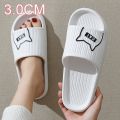 Cartoon Bear Women Slippers Summer Slides Beach Shoes Eva Indoor Women Flip Flops Men's Thick Soled Non-Slip Home Couple Sandals. 