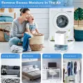 Dehumidifier, Dehumidifiers for Home 35Oz Dehumidifier for Bathroom 2500 Cubic Feet(280 Sq Ft) US Plug. 