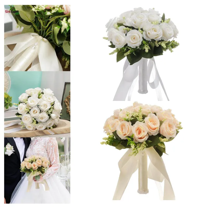 Wedding%20Bouquet%20Wedding%20Bridal%20Bouquet%20Elegant%20Centerpiece%20Bridal%20Bouquet%20Artificial%20Flowers%20for%20Church,%20Bridal%20Shower%20Wedding%20Ceremony%20Decor%20-%20Image%203