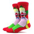 Simpsons Cartoon Anime Funny Socks Men Hip Hop Print Novelty Crazy Sokken Hip Hop Unisex Comfortable Skateboard Happy Meias. 