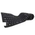 USB Flexible Silicone Slim Keyboard Dust and Moisture Proof 103 Keys. 