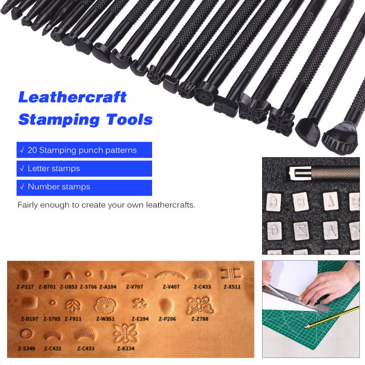 KOGEEK%20273%20Pieces%20Leather%20Working%20Tools&Supplies%20Storage%20Case%20Basic%20Leathercraft%20Groover%20Beveler%20Cutter%20Number&Letter%20Stamps%201/4in%20Leather%20Sewing&Stitching%20Rivets&Snap%20Fasteners%20Leather%20Punch%20-%20Image%206