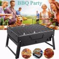 BBQ Grill Machine BBQ Stove Portable BLACK Small Barbecue Stove Charcoal BBQ Grill Patio Camping Picnic Burner Foldable BBQ Grills. 