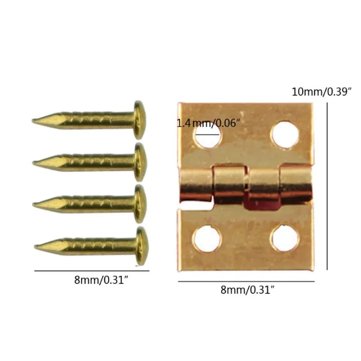50Pcs%20Mini%20Metal%20Hinges%20Nails%20Mini%20copper%20hinge%20Miniature%20small%20fold%20DIY%20Miniature%20niture%20Dollhouse%20Accessory%20Building%20model%20-%20Image%203