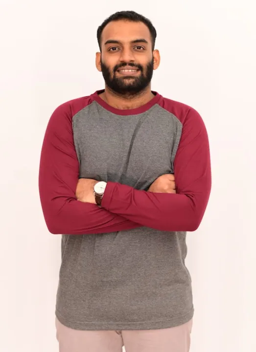 Bear%20Appeal%20Maroon%20&%20Charcoal%20Grey%20Long%20Sleeves%20Raglan%20Crew%20Neck%20-%20Image%202