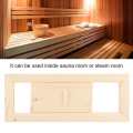 Air Vent Grille Cover,Wooden Rectangle Air Vent Grille Ventilation Steam Room Sauna Accessory. 