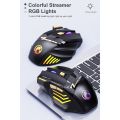 iMICE GW-X7 2.4G + Dual Mode 7-button Silent Rechargeable Gaming Mouse with Colorful RGB Lights. 