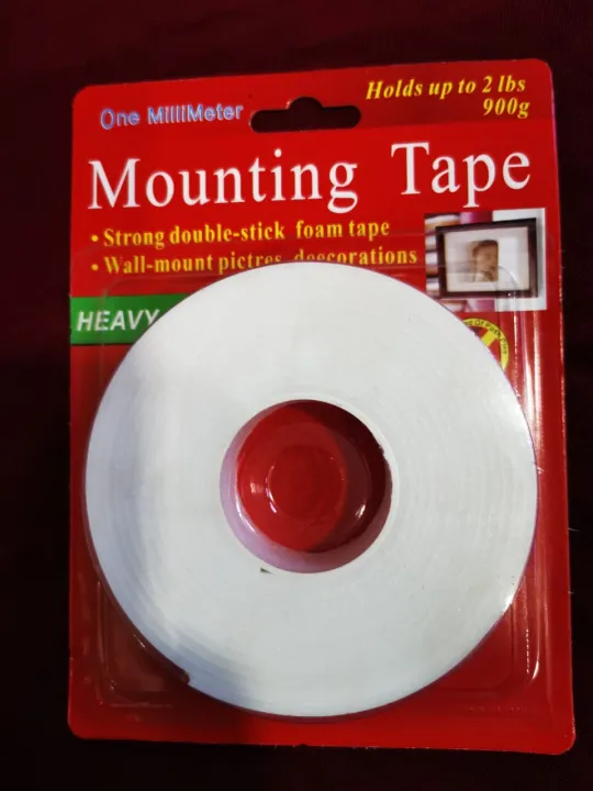 2%20Pcs%20x%20Double%20Sided%20Mounting%20Tape%201%20inch%20%7C%20Heavy%20Duty%20Sticky%20Mounting%20Double%20side%20stick%20Tape%20160mm%20Holds%20up%20to%20900g%20-%20Image%203