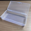 Rectangular Lock Empty Box Transparent Plastic Spare Parts Tool Storage Box Fugar. 