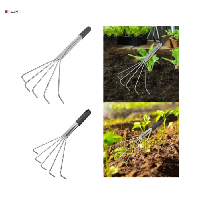 Gardening%20Hand%20Rake%20Grass%20Rake%20for%20Sweep%20Leaves%20Tilling%20Soil%20Loose%20Debris%20Handle%20length%2028cm%20-%20Image%206